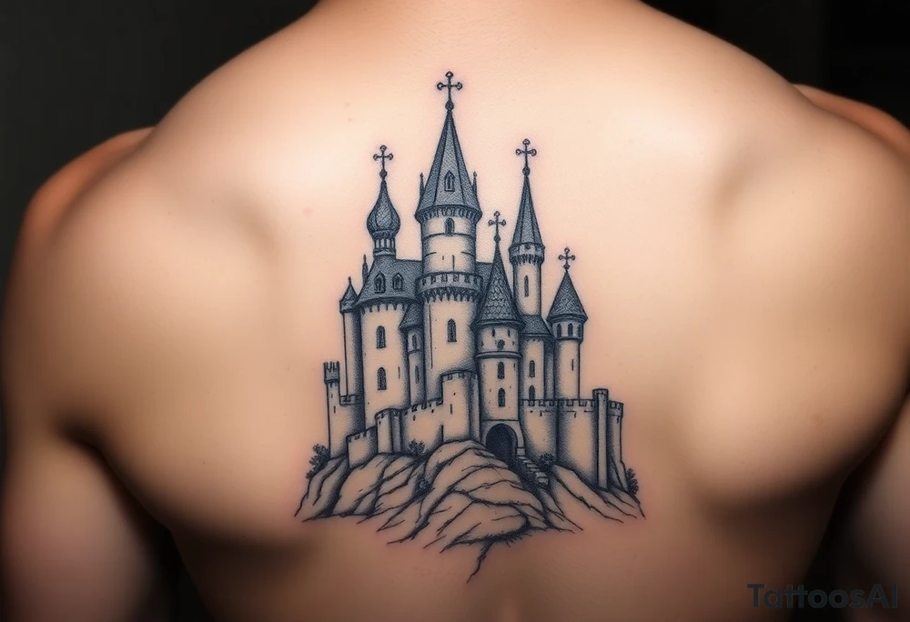 Midevieal castles tattoo idea