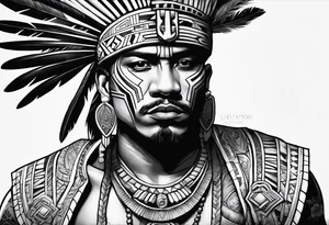 Aztec,gangster, pride tattoo idea