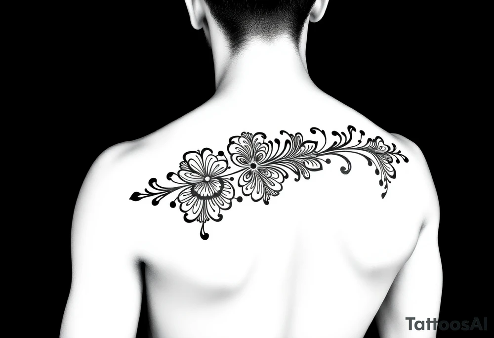 Henna tattoo on wrist in black background tattoo idea