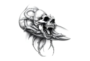 death with its broken sting tattoo idea