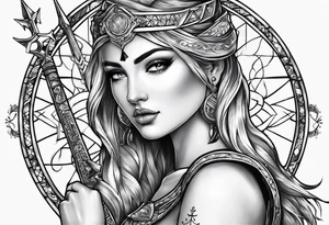 sagittarius, love and happiness tattoo idea