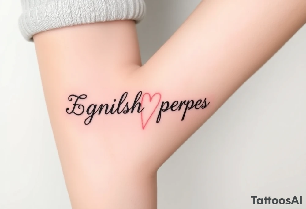 English ambigram phrases tattoo idea