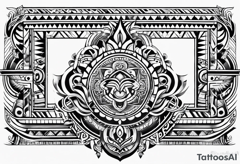 Pacific island tribal tattoo idea