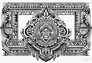 Pacific island tribal tattoo idea