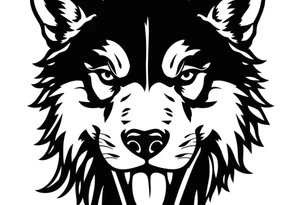 husky tattoo idea