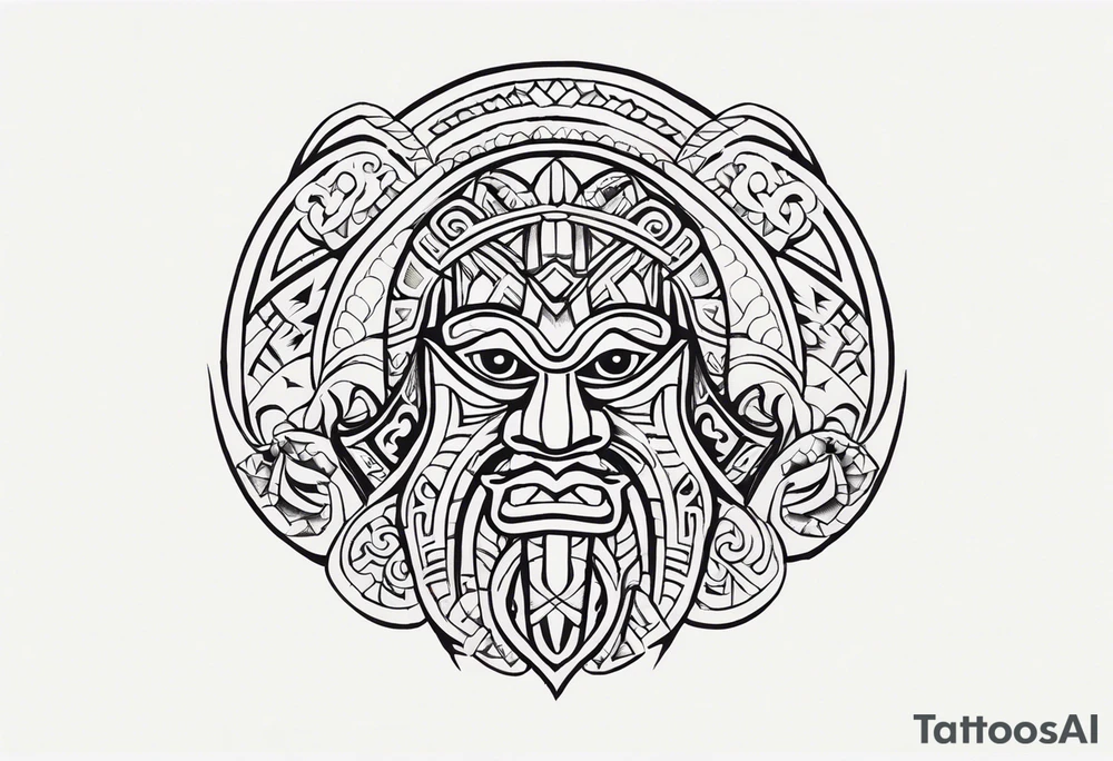 Polynesian maui hook tattoo tattoo idea