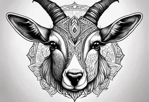 Half Goat half kangroo tattoo idea