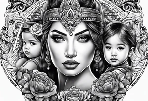 Son & daughter
Father tattoo idea