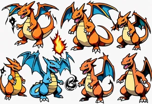 Charizard Pokemon tattoo idea