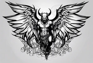devil wing tattoo idea