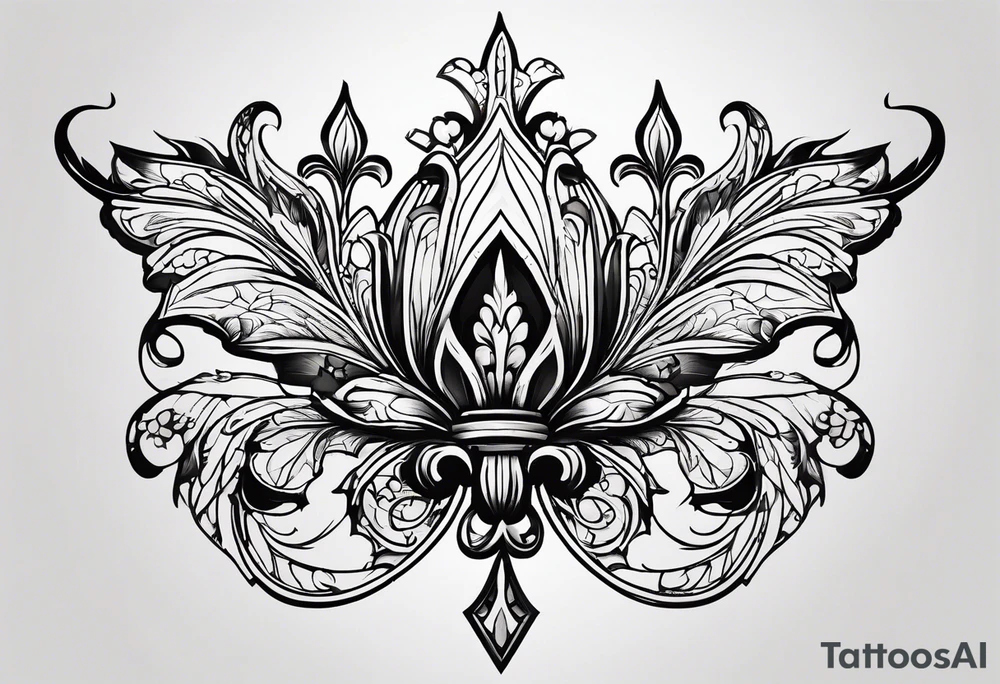 Fleur de lis tattoo idea