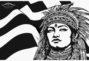 English flag skinner name tattoo idea