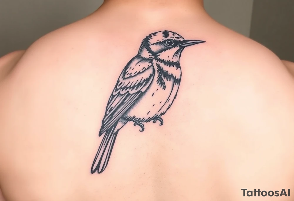 Kentucky bluebird tattoo idea