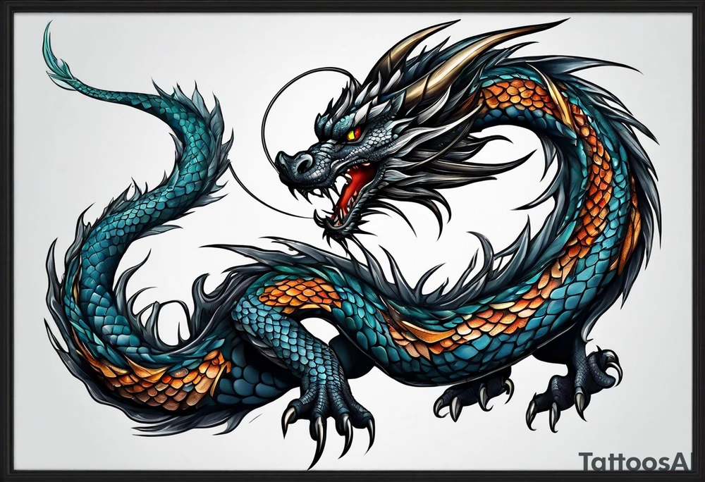 dragon tattoo idea