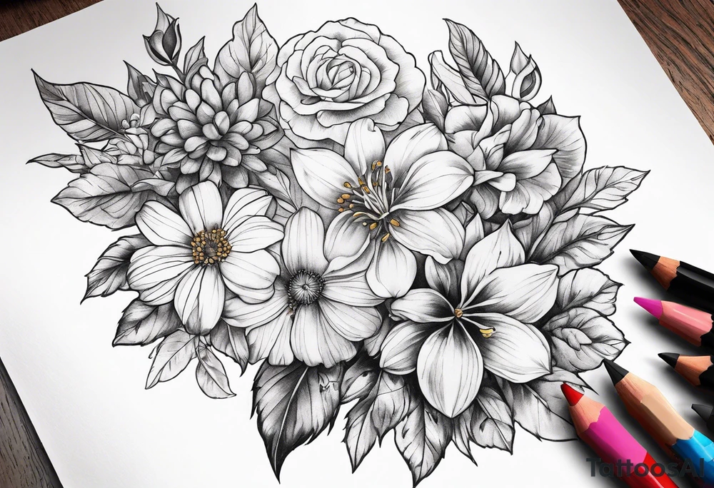 flower tattoo idea