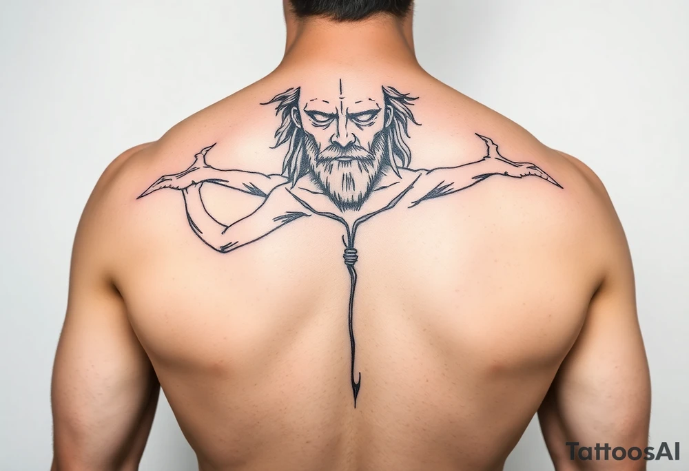 vitruvian man tattoo idea