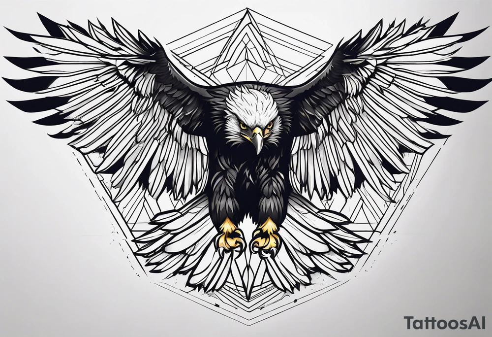 golden eagle tattoo idea