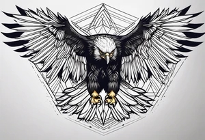 golden eagle tattoo idea