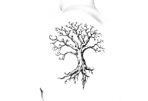 Irish shoulder tattoo, that is non-religious and has a Celtic tree tattoo idea