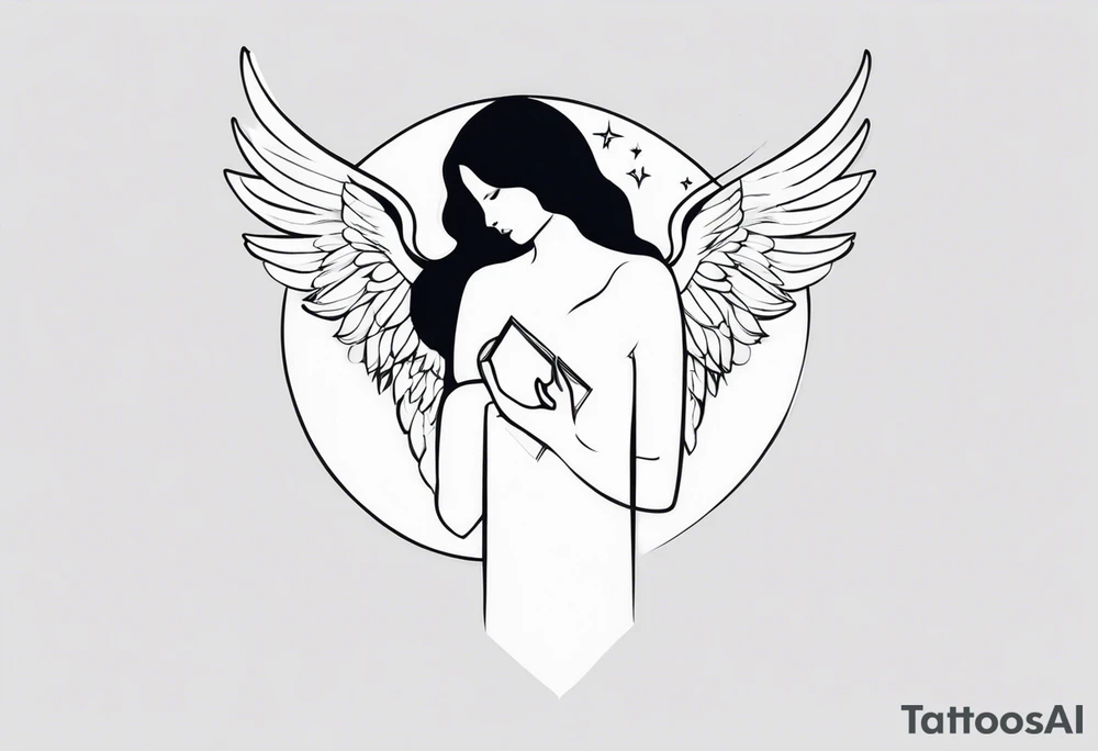 An angel that will always be in my heart tattoo idea
