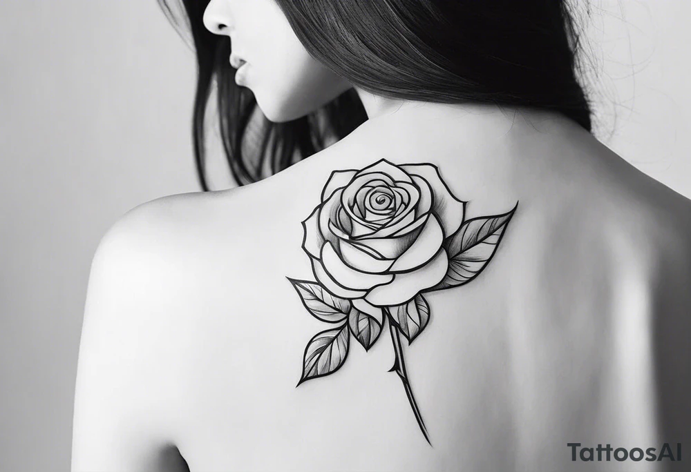 lighting and a rose tattoo idea
