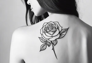lighting and a rose tattoo idea