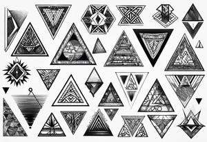 triangles tattoo idea