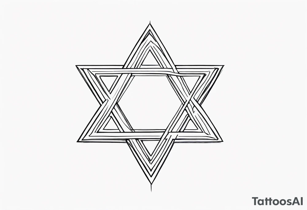 star of david tattoo idea