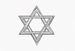 star of david tattoo idea