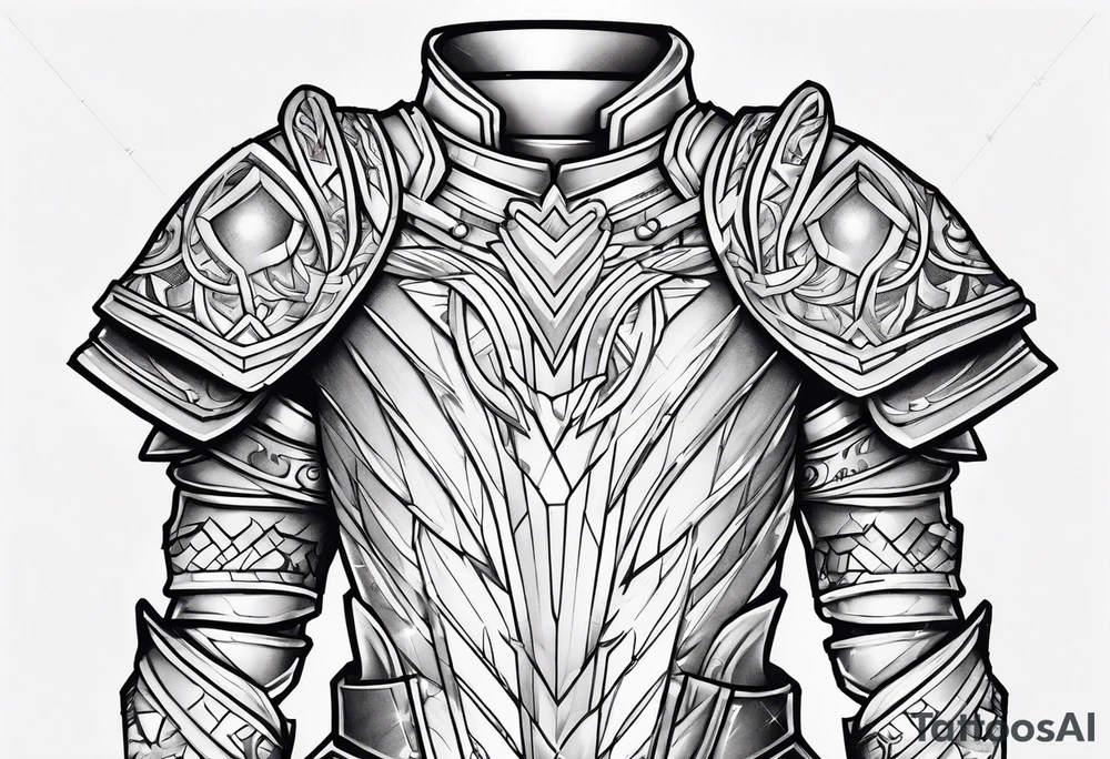 half sleeve, upper right arm and shoulder, armor tattoo idea half sleeve, upper right arm and shoulder, armor tattoo idea