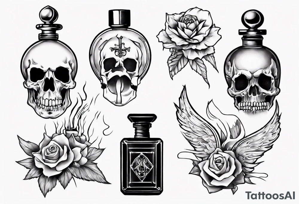 perfume but inside is death tattoo idea