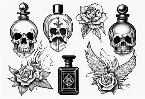 perfume but inside is death tattoo idea
