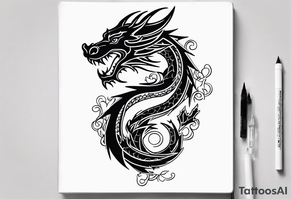 a dragon tattoo idea