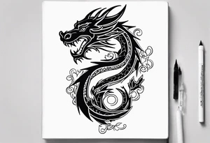 a dragon tattoo idea