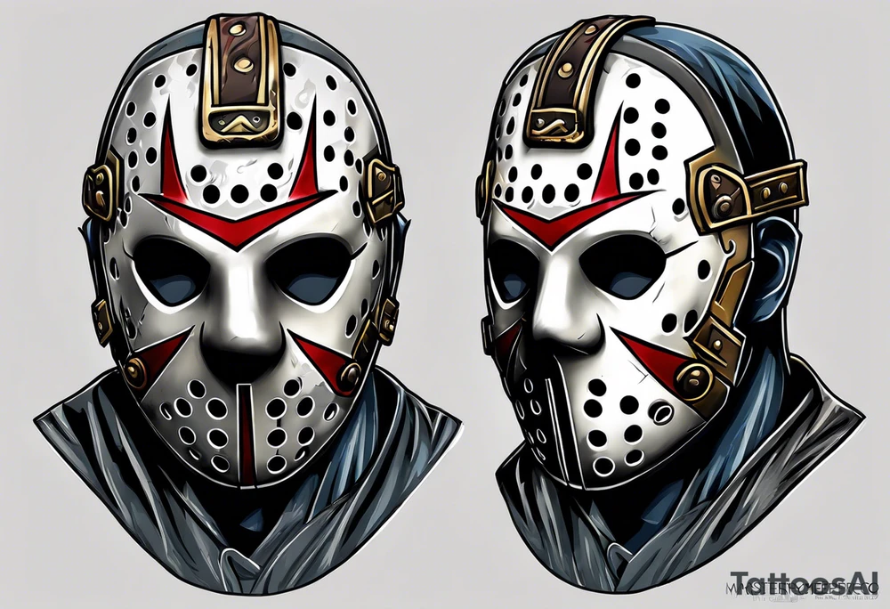 Friday the 13th Jason mask tattoo tattoo idea
