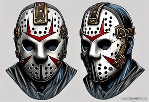 Friday the 13th Jason mask tattoo tattoo idea