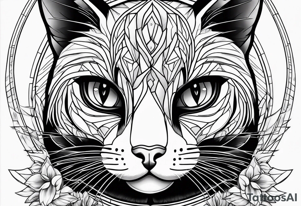 Black Cat tattoo idea