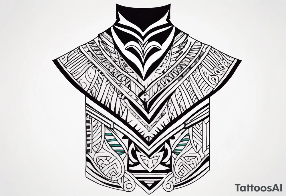 Polynesian minimal neck  tattoo tattoo idea
