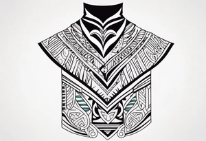 Polynesian minimal neck  tattoo tattoo idea