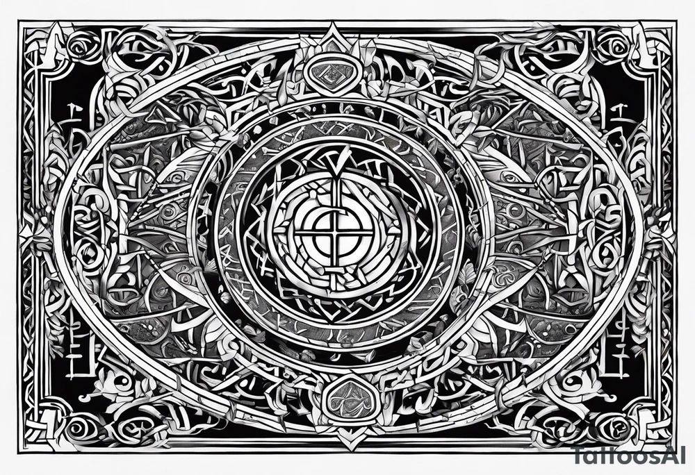 viking runes tattoo idea