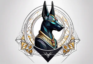 balance of Anubis tattoo idea