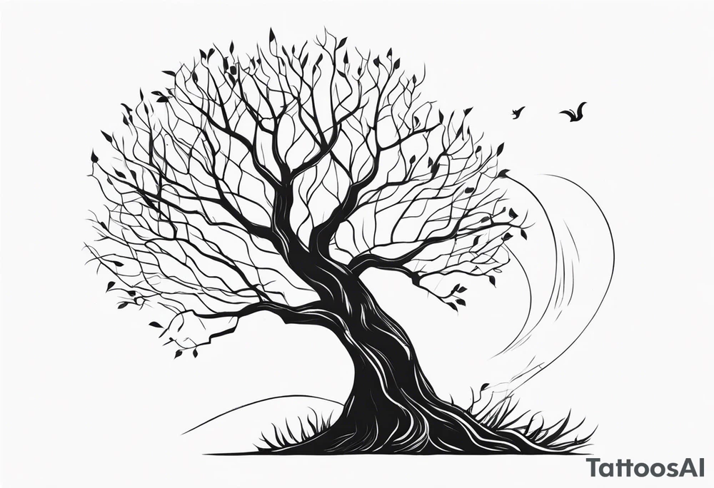 creepy tree tattoo idea
