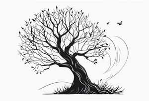 creepy tree tattoo idea