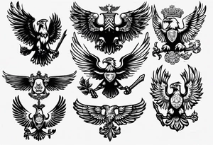 russian eagle tattoo idea