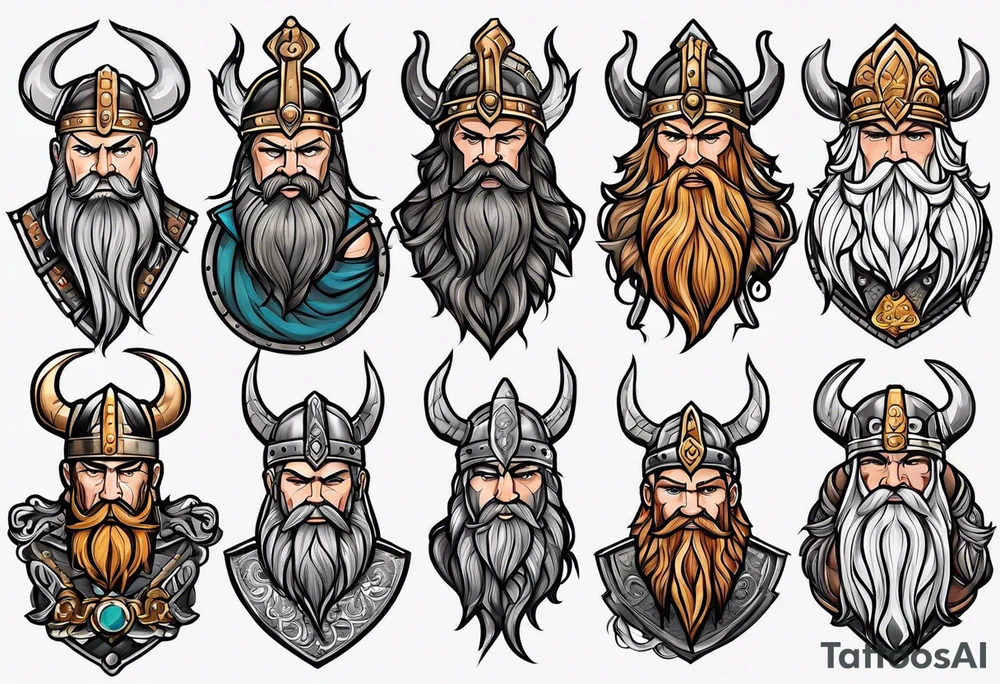 northern viking style tattoo idea