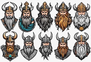 northern viking style tattoo idea