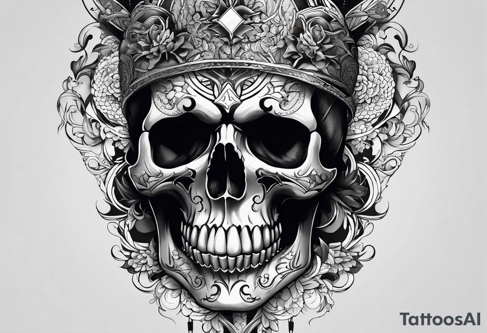 skull tattoo idea