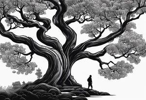 Homg Kong semester abroad at CityU and some trees and the number 6 carved in one tree tattoo idea