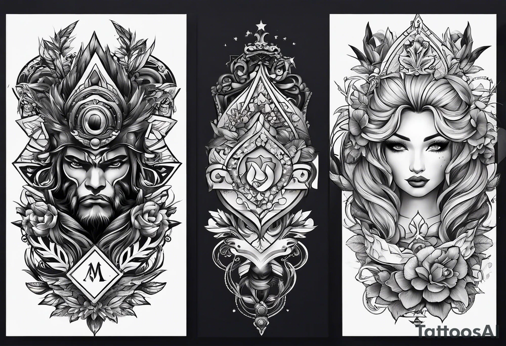 V style tattoo tattoo idea