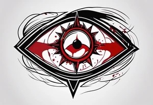 Hellsing bleeding eye logo tattoo design tattoo idea